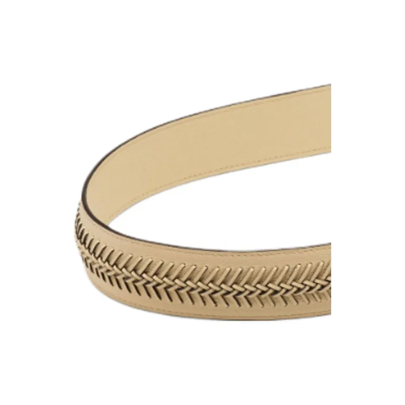 Delvau Calfskin Bag Strap Unisex Sand Dune-1