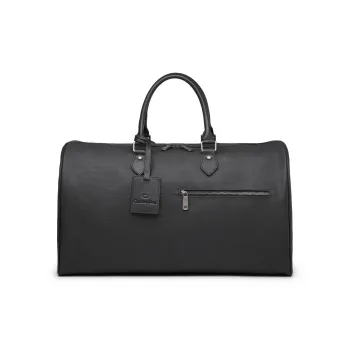 Chrisdien Deny Fabric Travel Handbag Men's Black