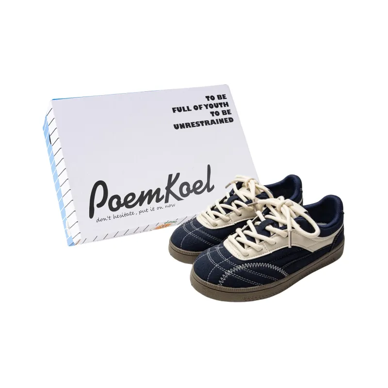 POEM KOEL Wear resistant And Lightweight Low Top Skateboard Shoes Women's-4