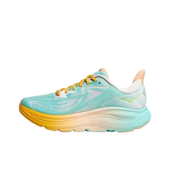 HOKA ONE ONE CLIFTON 10 Anti Slip Wear Resistant Low Top Running Shoes Men's Blue White