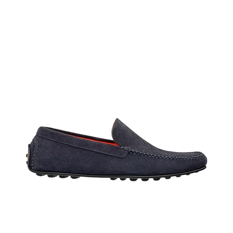 HERMES Come Casual Single Shoes Men's Deep Denim-1