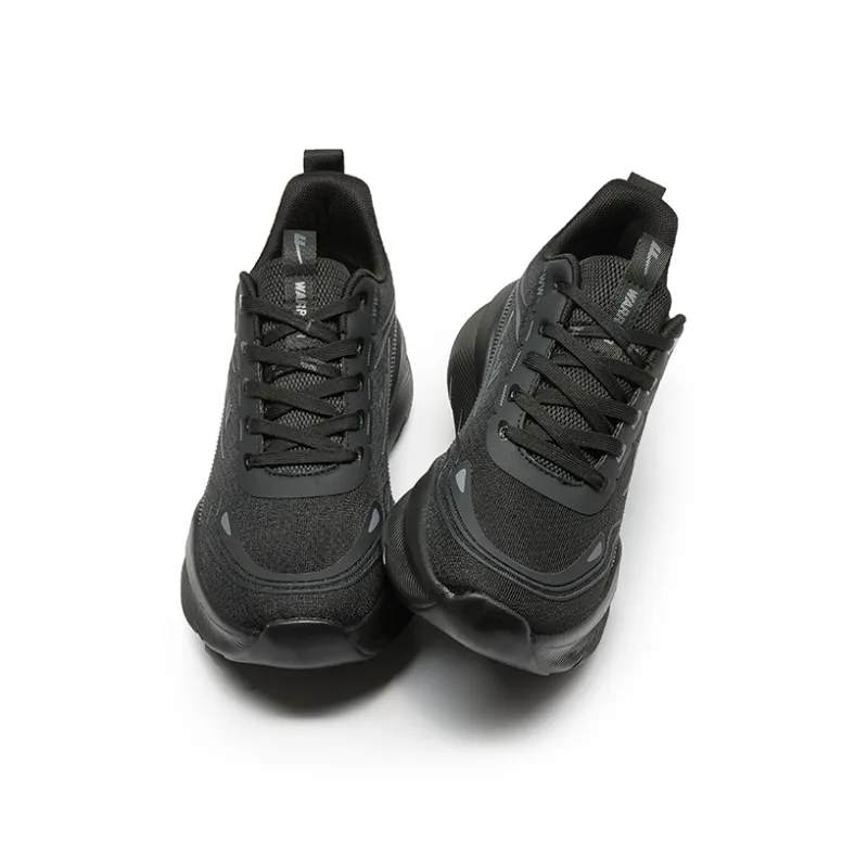 WARRIOR Running Shoes Men Low Top Black Gray-2