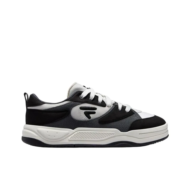 FILA Fusion Abrasion Resistant Low Top Skateboard Shoes Men's Shadow Black Gray-1