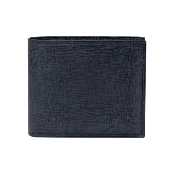 Valextra Leather Wallet Trumpets Men's Blue