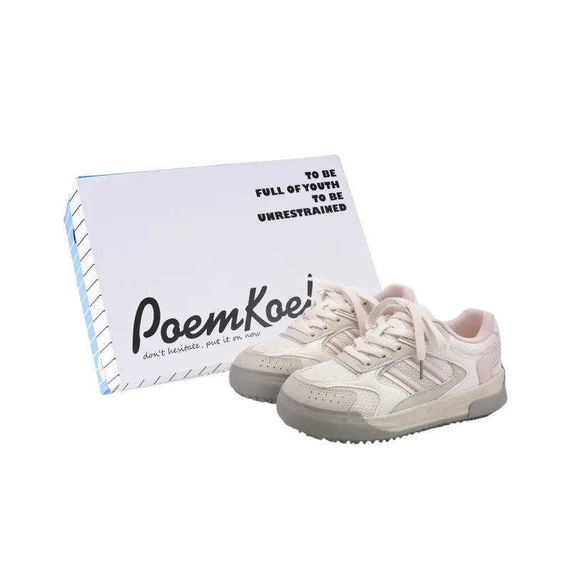 POEM KOEL Height Increasing Abrasion Resistant Lightweight Low Top Skateboard Shoes Women's-8