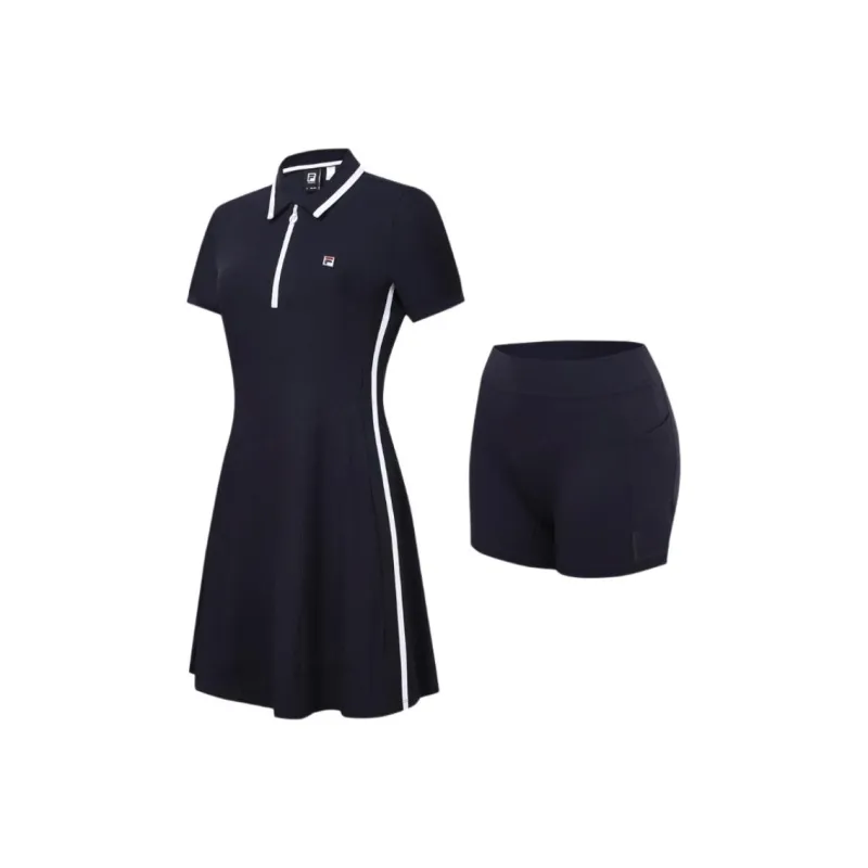 FILA Short Sleeved Dresses Women's Legend Blue-3