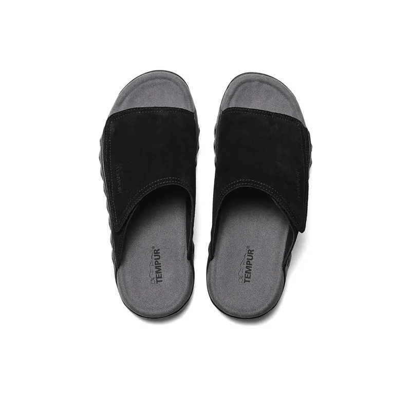 TEMPUR Slide Slippers Men's Black-1