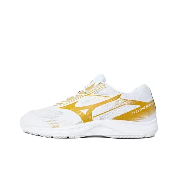 Mizuno Cushioning Breathable Balance Impact Resistant Low Top Training Shoes Unisex White Yellow