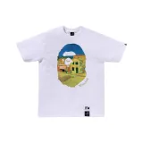 Yellow House Print White