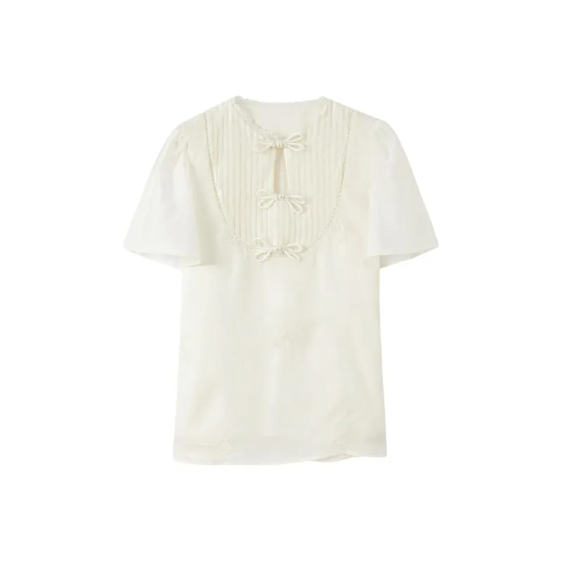 DX.DAXI Shirts Women's Apricot Milkshake-0