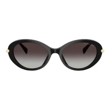 MICHAEL KORS Acetate Oval Sunglasses Unisex Black