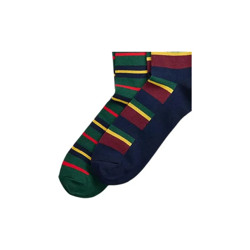 Polo Ralph Lauren Striped Socks Pack Of Two-2