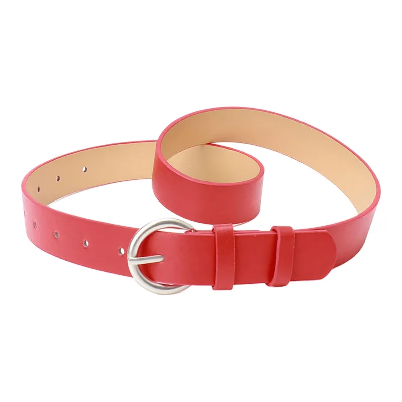 JEANSWEST PU Leather Belts Women's 2.8CM-0