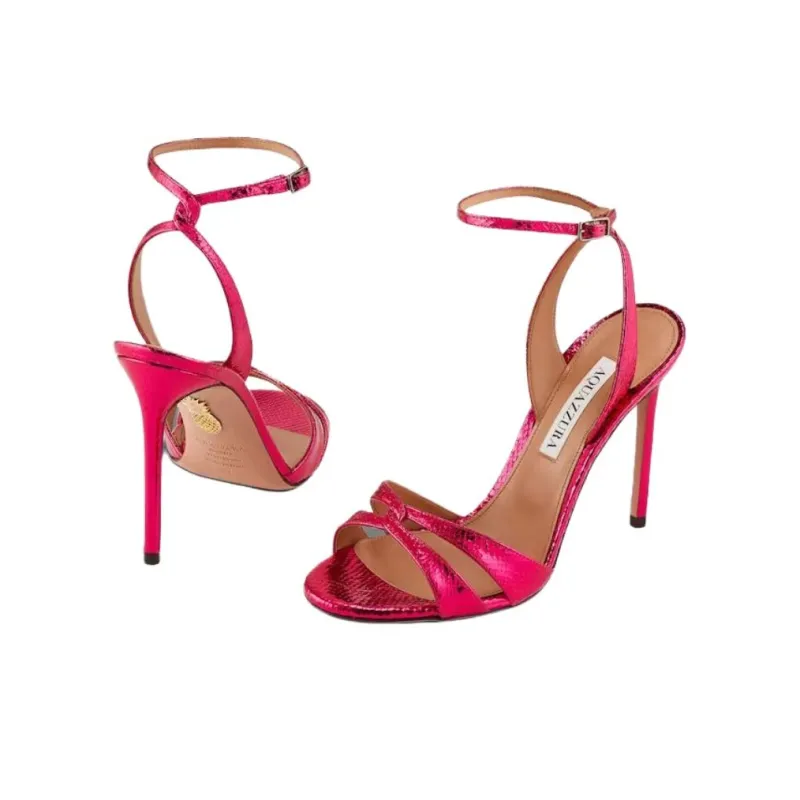 AQUAZZURA You And I One Strap Sandals 10.5cm Women's Pink-2