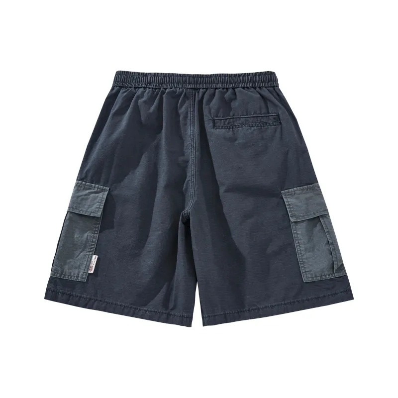 EPTISON Cargo Shorts Unisex Navy Blue-1