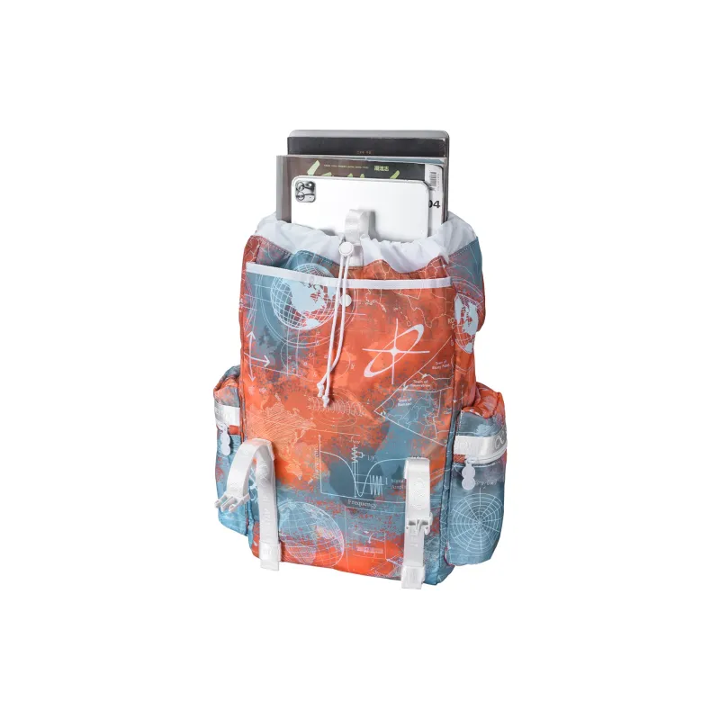 8atheist Polyester Backpack Unisex Blue-3