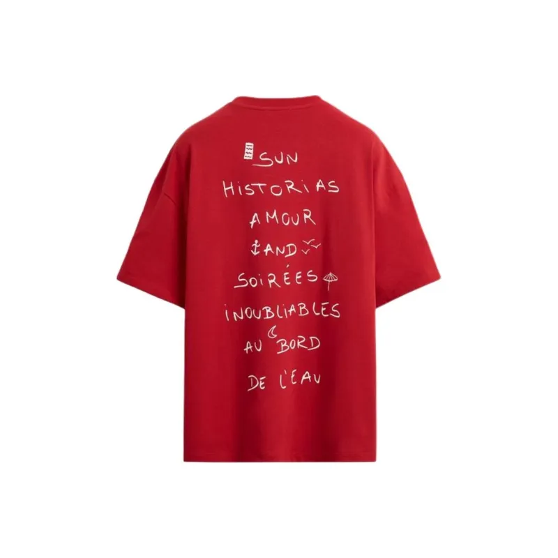 ZARA T Shirts Men Red-1