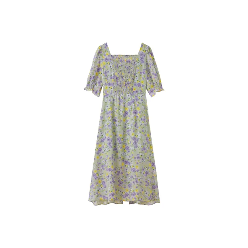 SHUIYUNJIAN Short Sleeved Dress Women's-1