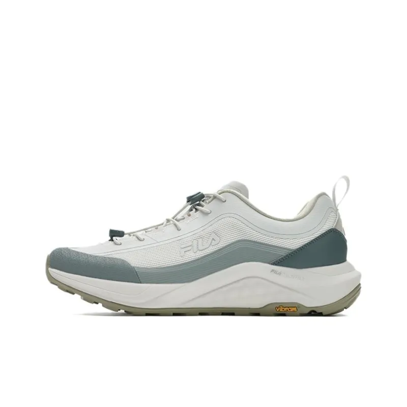 FILA Anti Slip Wear Resistant Low Top Running Shoes Men's White-0