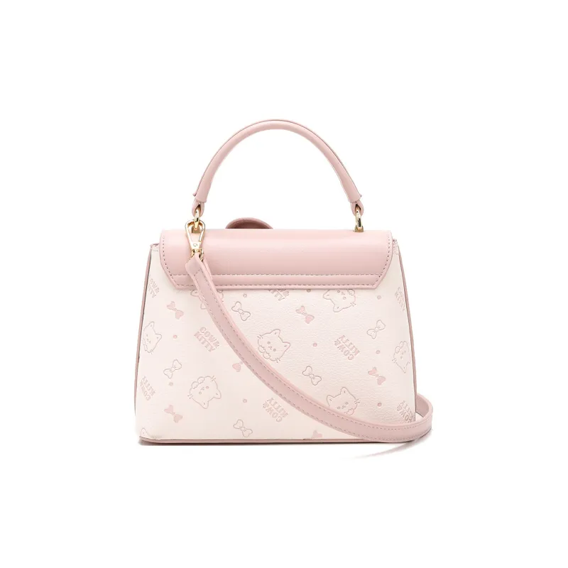 DALO PU Shoulder Bag, Crossbody Bag, Handbag Women's Cherry Blossom Pink-3