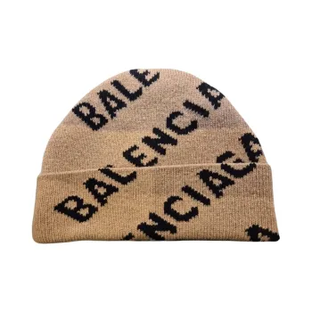 Balenciaga Wool Beanies Men's Beige