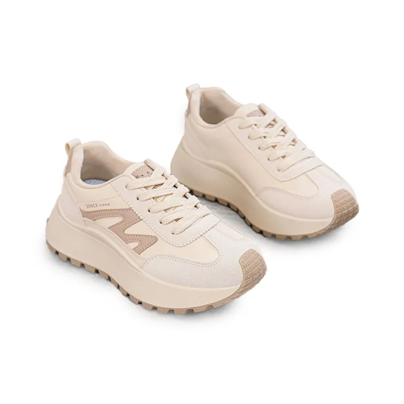 Gai Renpu Slip Resistant, Abrasion Resistant, Breathable Low Top Chunky Sneakers Women's-6