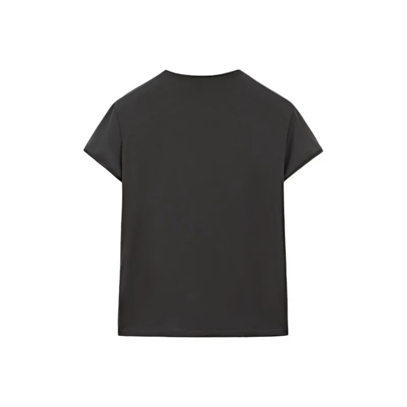 Massimo Dutti T Shirts Women's Lead Blue-1