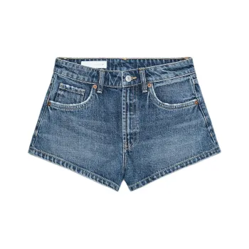 ZARA Trf Denim Shorts Women's Sea Blue
