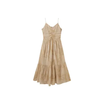 DIALOGUE Slip Dresses Women's Champagne Orange