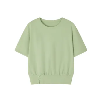 Mo Han Yi Mei T Shirts Women's Light Grass Green
