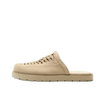 ZARA Abrasion Resistant Closed Toe Slippers Men's Beige
