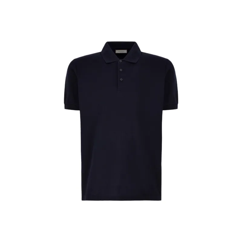 Canali Polo Shirts Men Blue-0