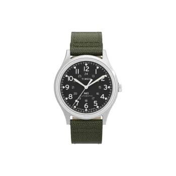 TIMEX Wrist Watch Automatic Mechanical Movement Nylon Strap 40mm Black Dial Men's Watches