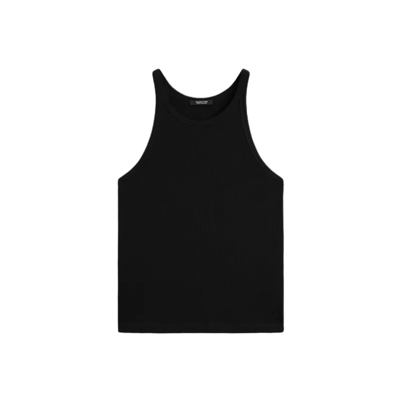 Massimo Dutti Tank Tops Women's Black-0