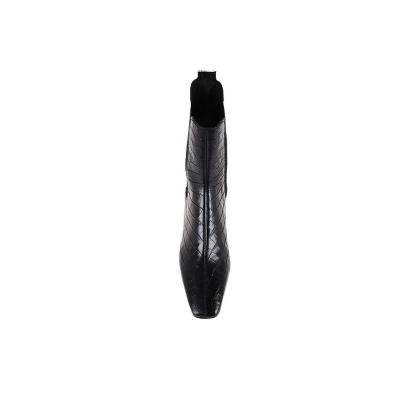 ALOHAS Kaleo Short Chelsea Boots 5cm Women's Black-4