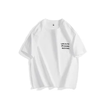 WOSAWE Short Sleeved T Shirts For Men Summer Crew Neck Top Trendy Brand Loose Fit Short Sleeved Unisex