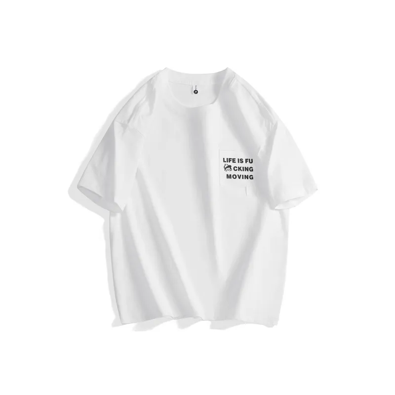 WOSAWE Short Sleeved T Shirts For Men Summer Crew Neck Top Trendy Brand Loose Fit Short Sleeved Unisex-0