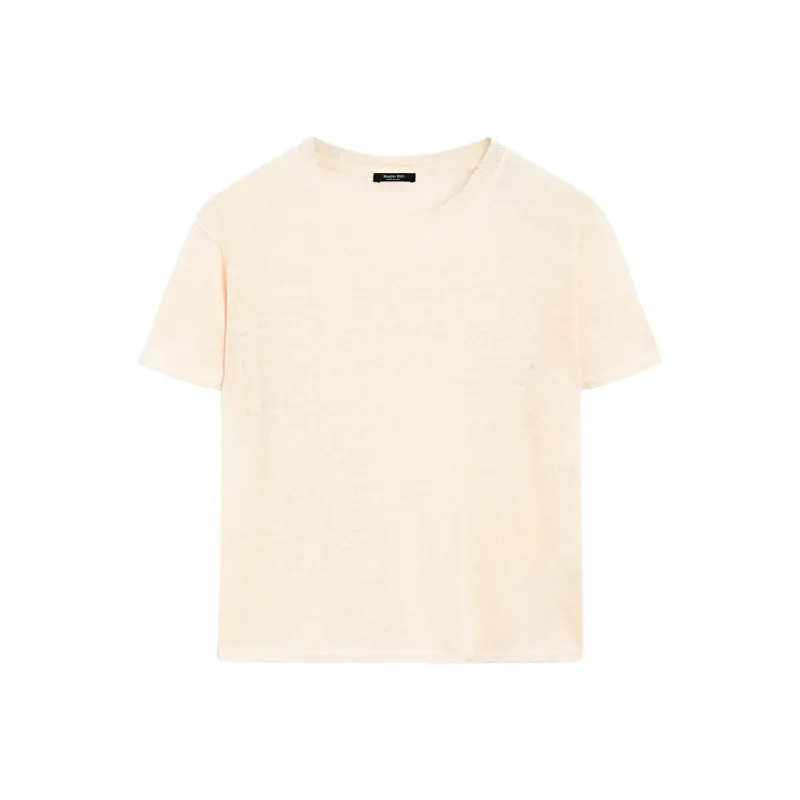Massimo Dutti T Shirts Women's Ecru-0