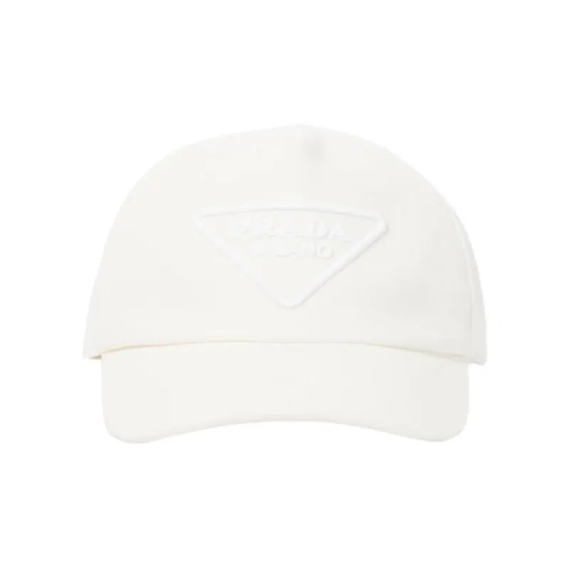 PRADA Cotton Baseball Caps Men's White-0
