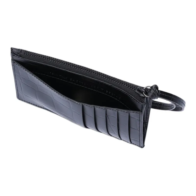 Balenciaga Neo Classic Print Business Card Holder Women's Black-4