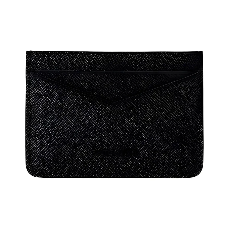 SAMSONITE Cow Leather Card Holder Men's Black-0
