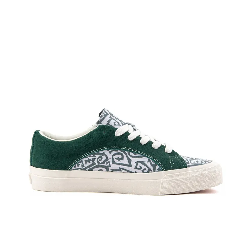 WANSWER Cushioning Abrasion Resistant Support Low Top Skateboard Shoes Unisex Bizarre Thorn Green-1