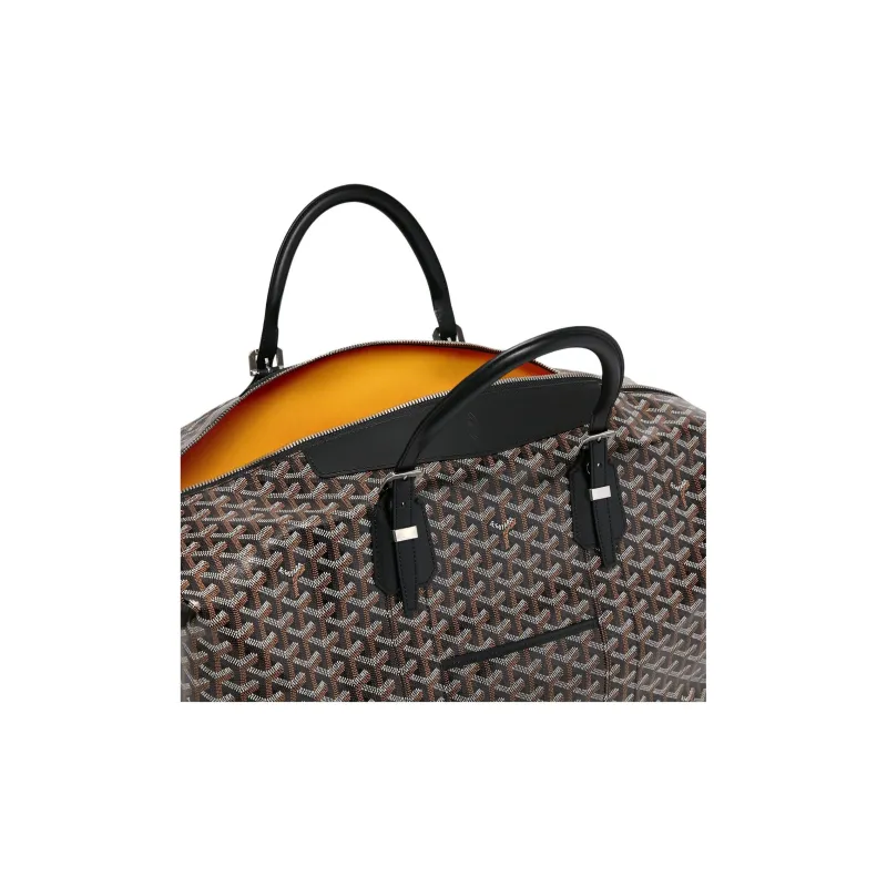 GOYARD Bowling55 Canvas Travel Bag Unisex Black-4