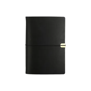 XIAOKOUTU Vintage Lace Up Laptop Notebook Soft Leather Loose Leaf Detachable Planners