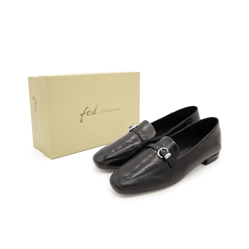 FED Casual Single Shoes Women's Black-1