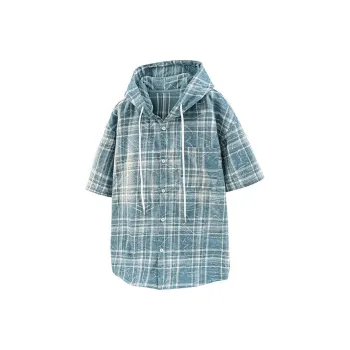VERAF CA Shirts Unisex Blue Plaid