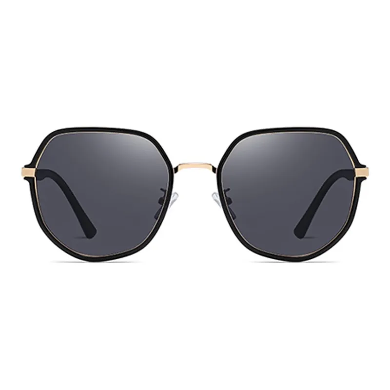 AAJF TR/Memory Plastic Metal Round Sunglasses Women's-1