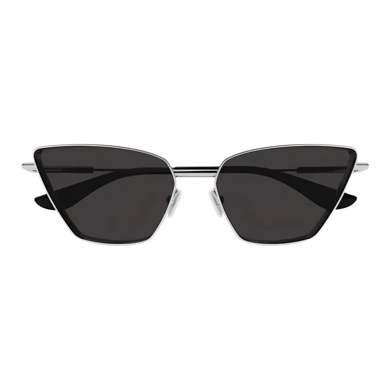 Alexander McQueen Metal Cat Eye Sunglasses Women's Silver-1