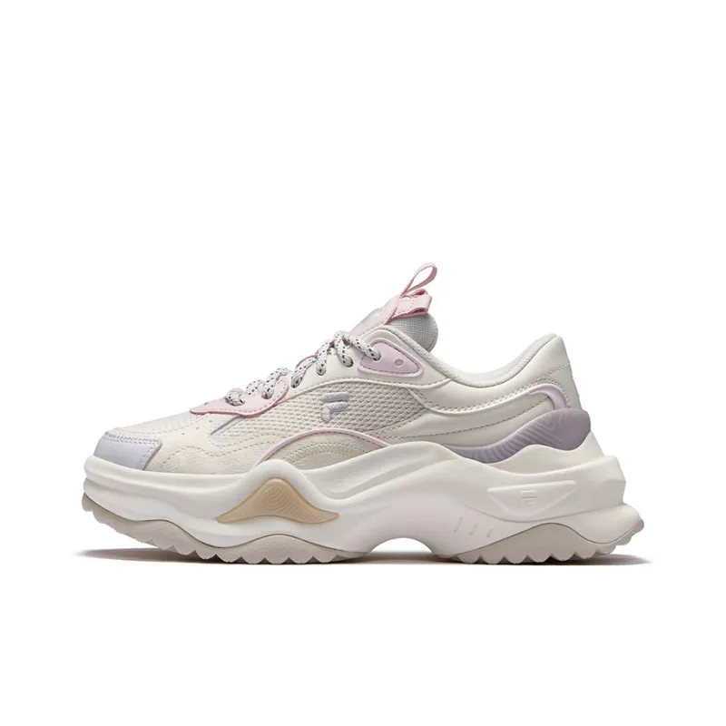 FILA FUSION BIANCO II Low Top Casual Shoes Women's Cream Ivory Gray-0