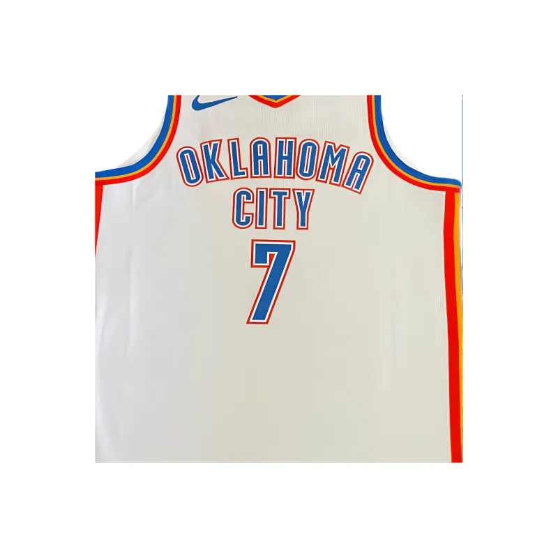 Nike x NBA Oklahoma Thunder Team SS25 Basketball Jersey Men's White-2